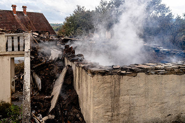 Professional Fire Damage Removal technician working in Washington, NJ